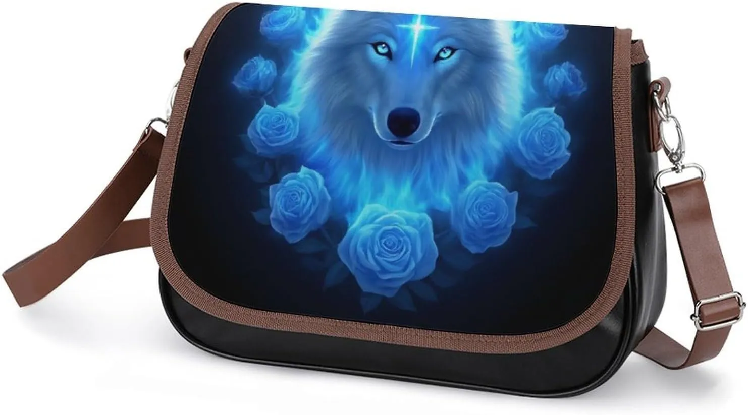 Womens Casual Crossbody Bag, Small PU Leather Shoulder Bag Travel Messenger Bags