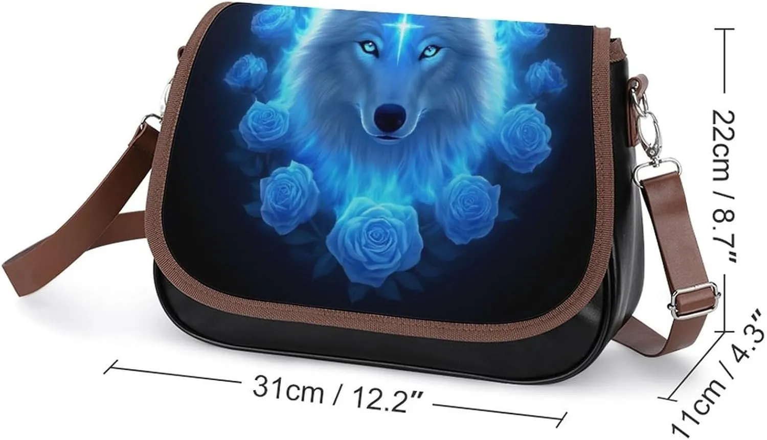 Womens Casual Crossbody Bag, Small PU Leather Shoulder Bag Travel Messenger Bags