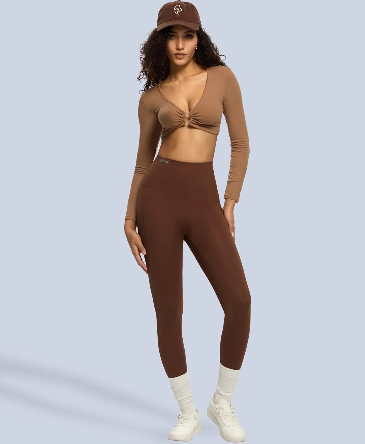 Women's Compression Leggings Butt Lifting Work Out Athletic Gym High Waist Tummy Control Stretchy with Pockets
