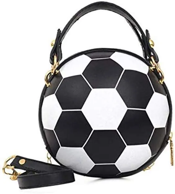 Women's Crossbody Bag Handle Tote Messenger Shoulder Bags Ball Shape PU Leather Round Handbags for Women
