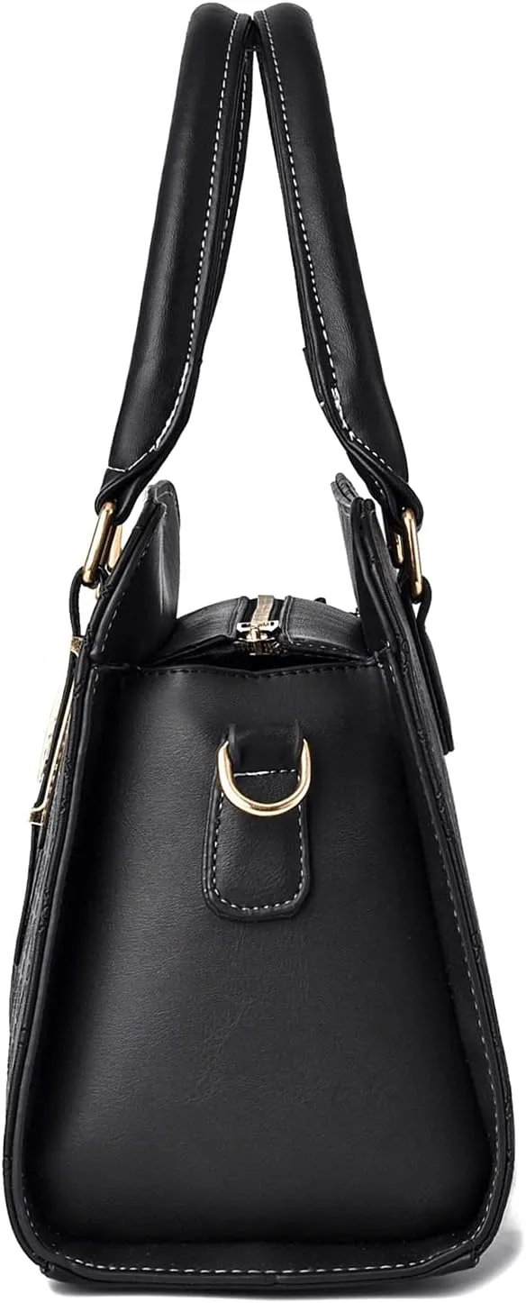 Women's Handbags Fashion for Luxury Handbags Women Patchwork Bags Crossbody Pu Leather Black Soft Washed Messenger Flap Bag(Pink)