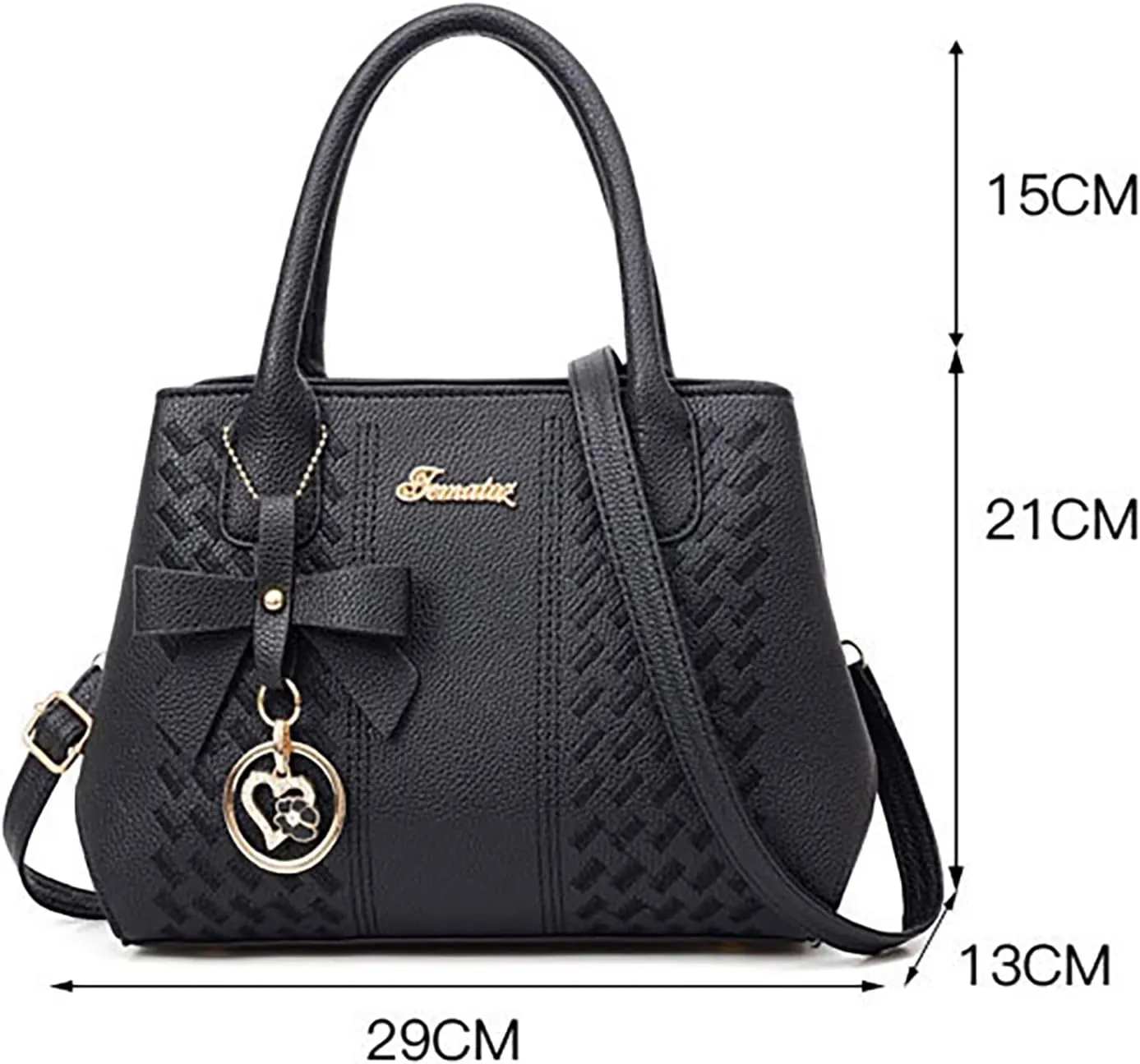 Womens Handbags PU Leather Tote Bag Purse Roomy Zipper Fashion Top Handle Satchel Crossbody Messenger Shoulder Bags