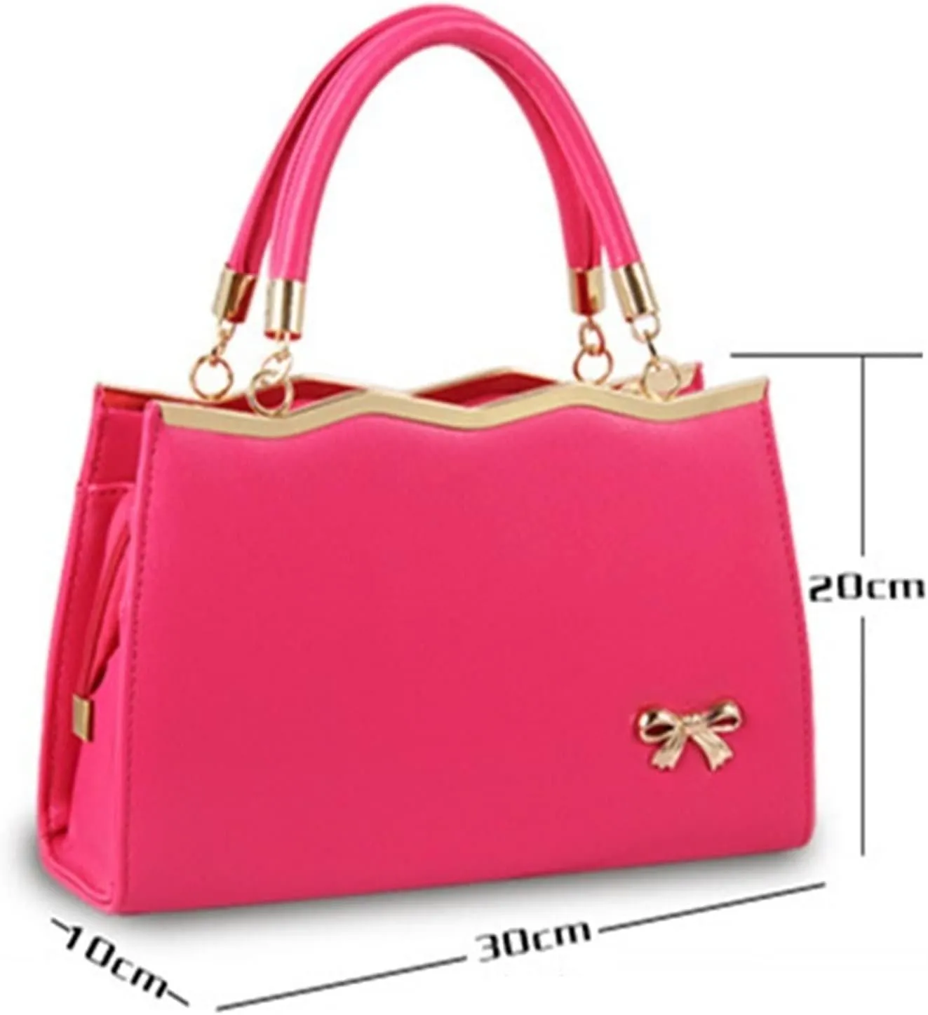 Women's Handbags Women Bags Casual Tote Women PU Leather Handbags Women Messenger Bags Bags (Rojo)