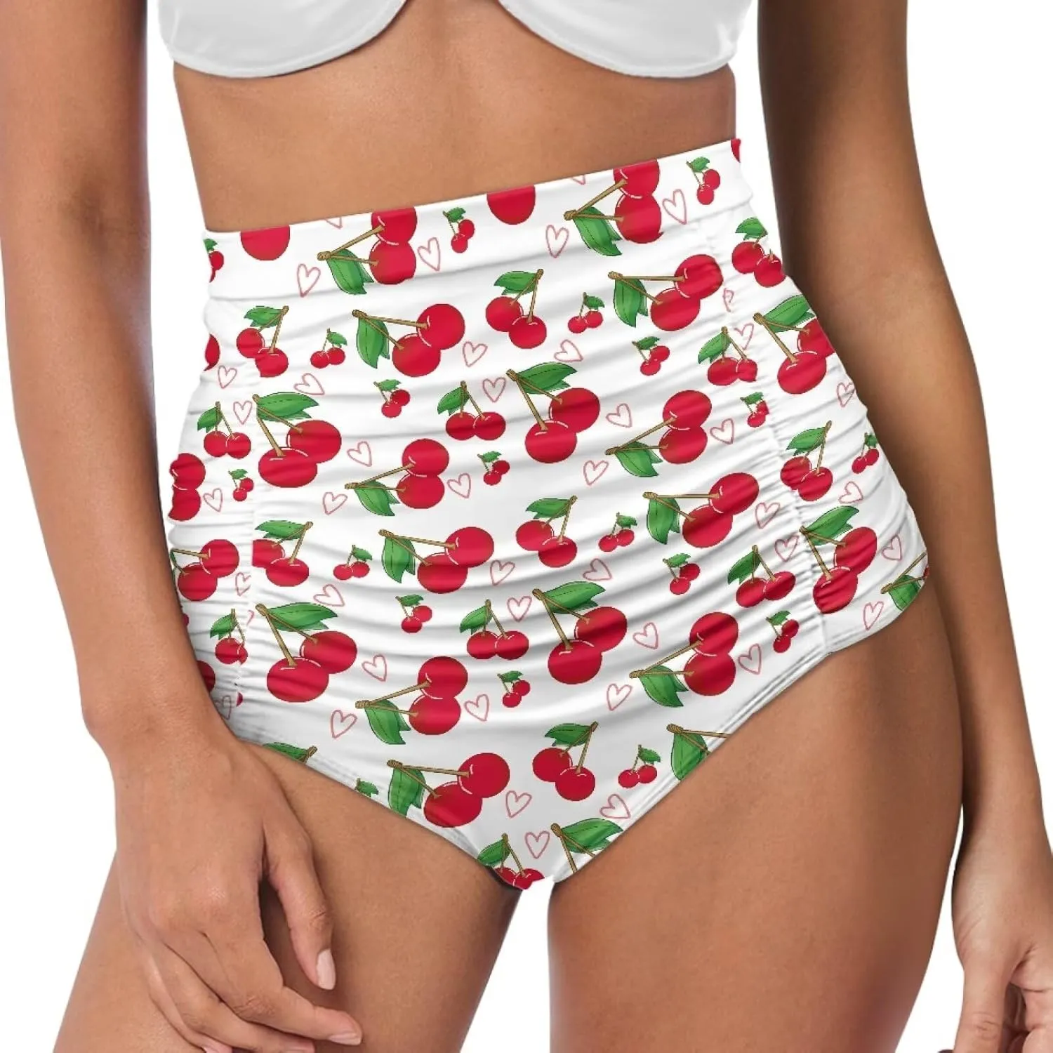 Womens High Waisted Bikini Bottom Tummy Control Bathing Suits Shorts Swimsuit Tankinis Bottoms Swimwear for Women