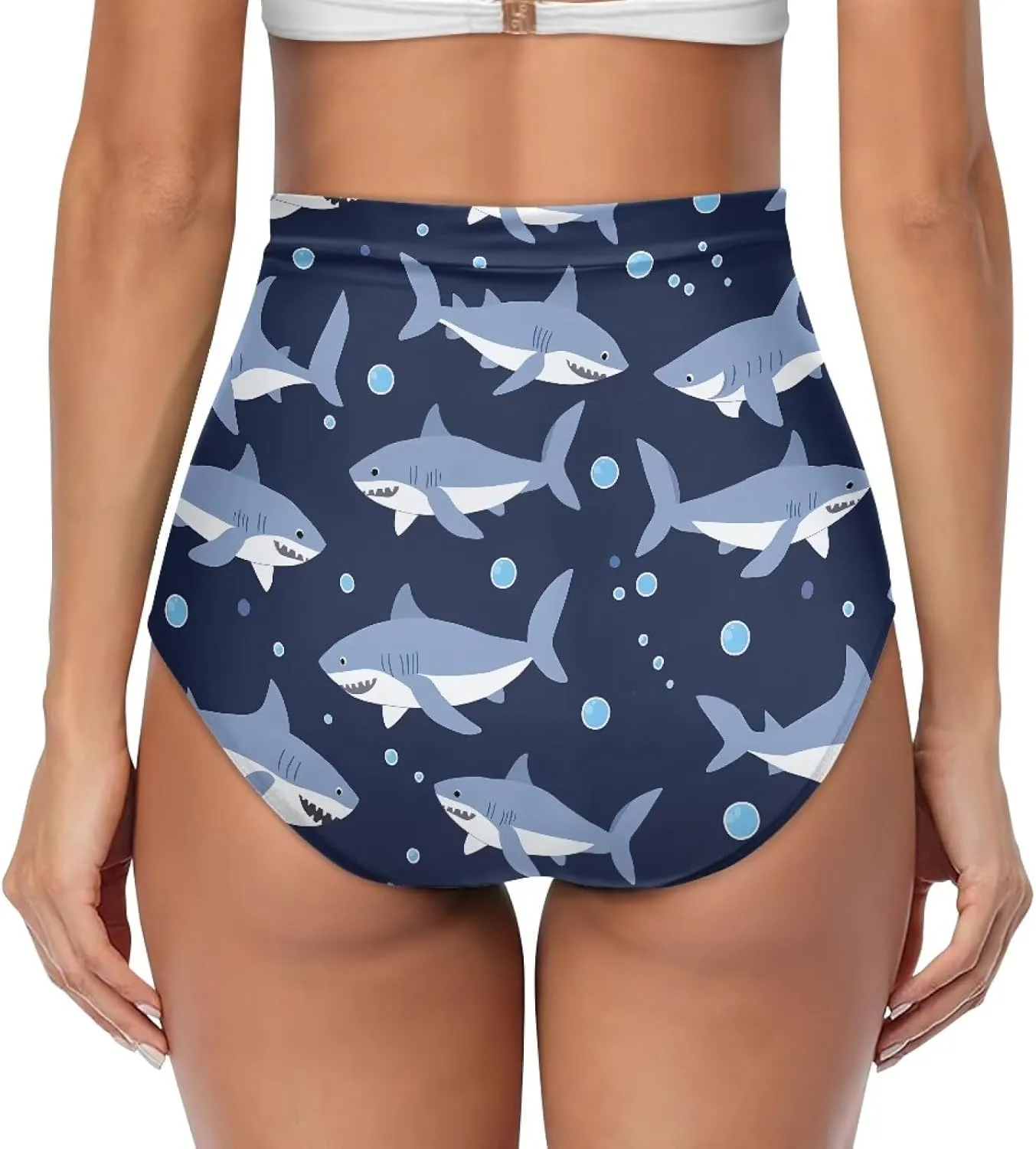 Womens High Waisted Bikini Bottom Tummy Control Bathing Suits Shorts Swimsuit Tankinis Bottoms Swimwear for Women