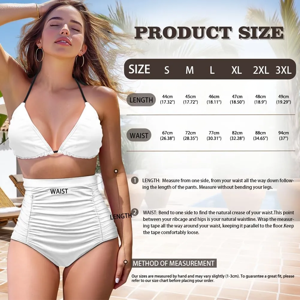 Womens High Waisted Bikini Bottom Tummy Control Bathing Suits Shorts Swimsuit Tankinis Bottoms Swimwear for Women