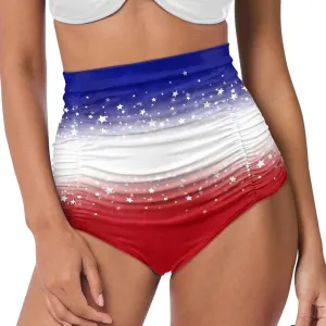 Womens High Waisted Bikini Bottom Tummy Control Bathing Suits Shorts Swimsuit Tankinis Bottoms Swimwear for Women
