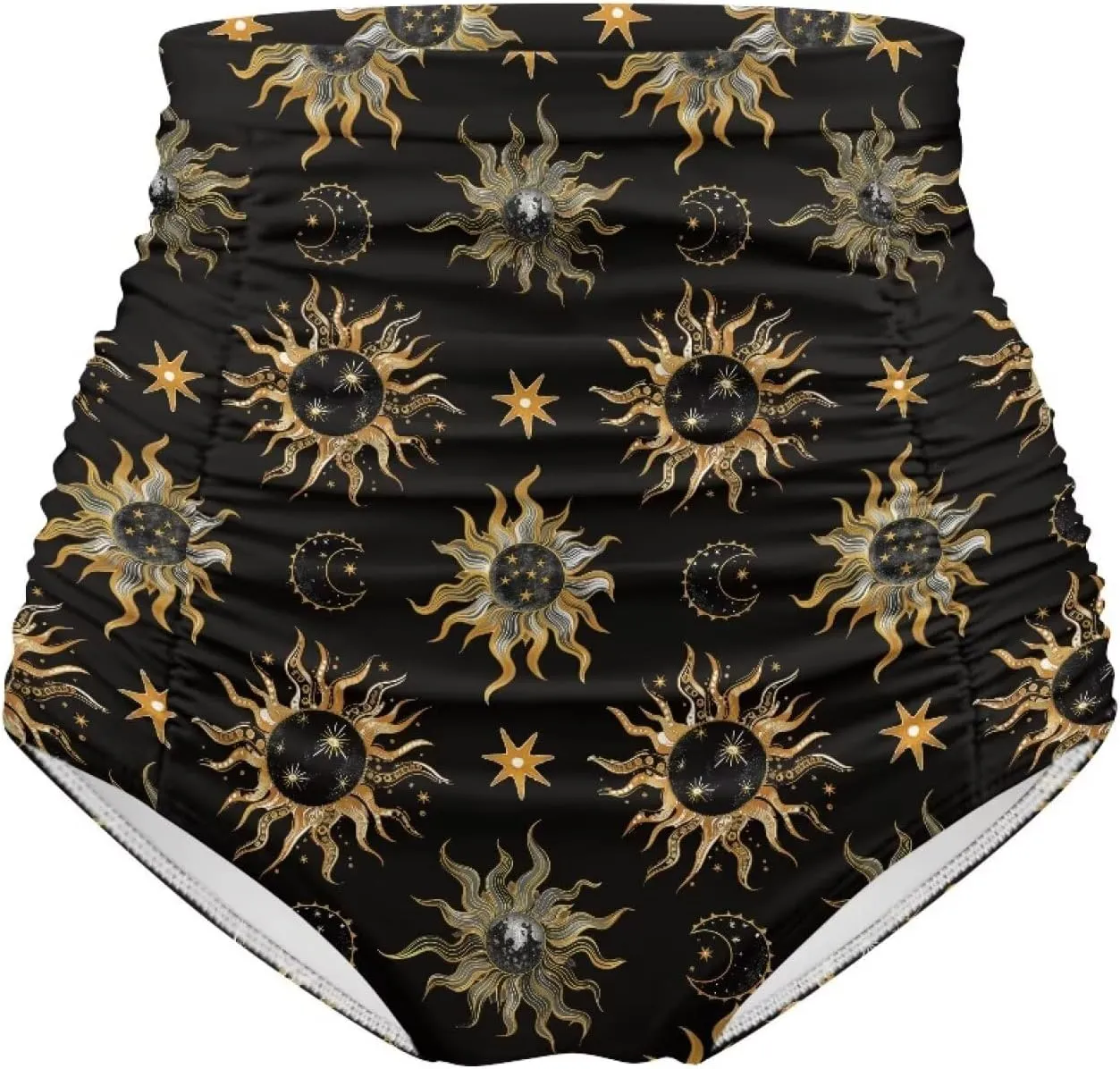 Women's High Waisted Bikinis Bottom Tummy Control Beach Bathing Suits Shorts for Women Swimsuit Bottoms Swimwear