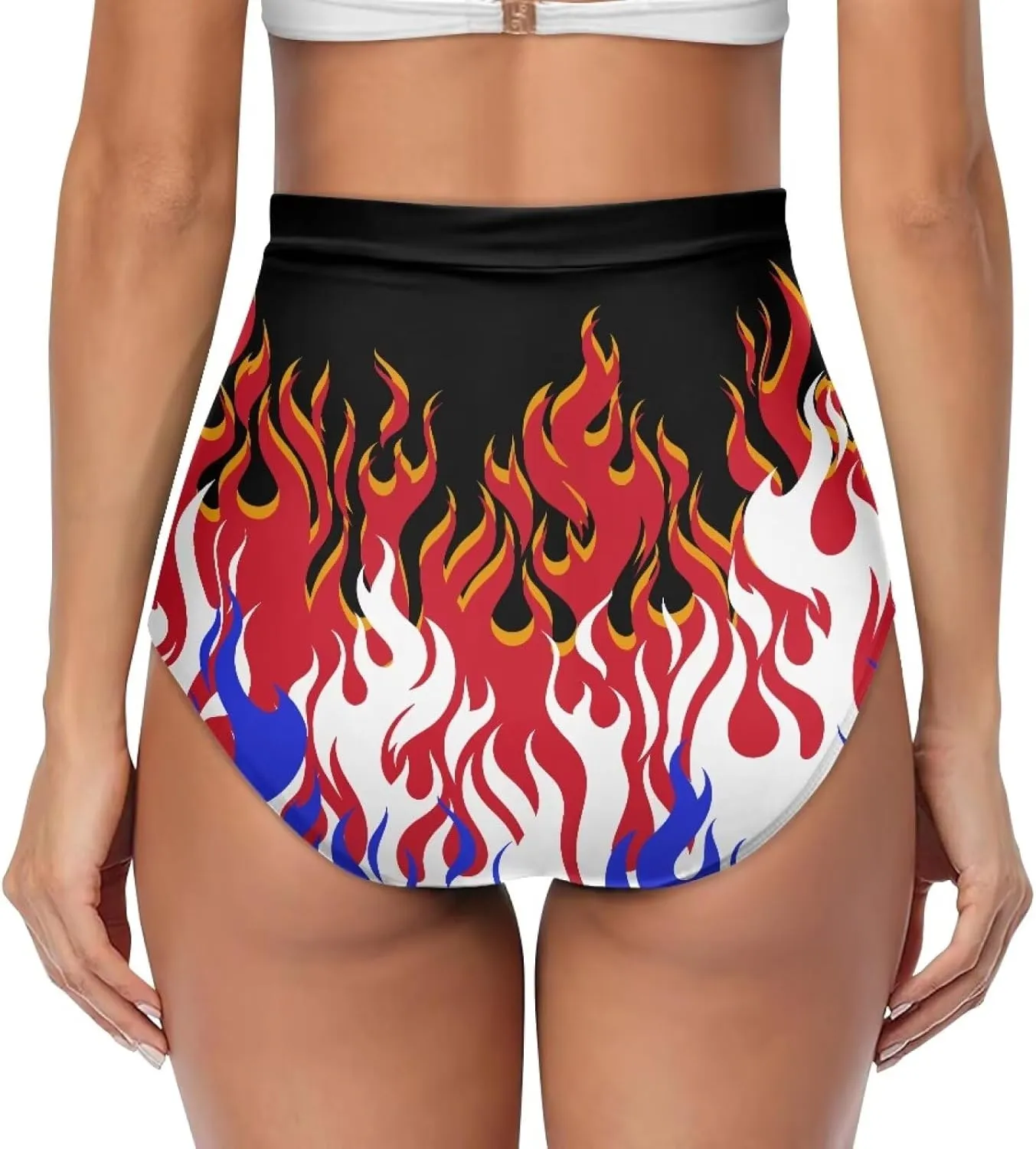 Women's High Waisted Bikinis Bottom Tummy Control Beach Bathing Suits Shorts for Women Swimsuit Bottoms Swimwear
