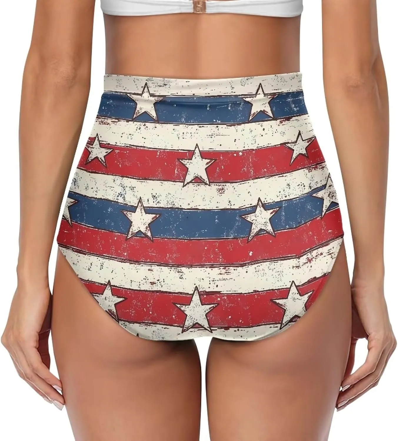 Women's High Waisted Bikinis Bottom Tummy Control Ruched Beach Bathing Suits Shorts for Women Swimsuit Bottoms