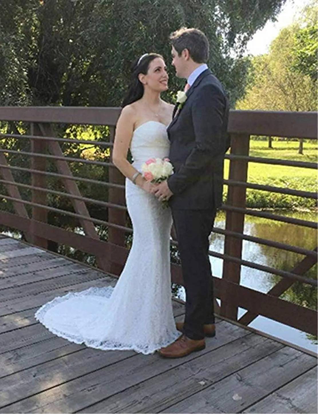 Women's Lace Mermaid Bridal Wedding Dresses