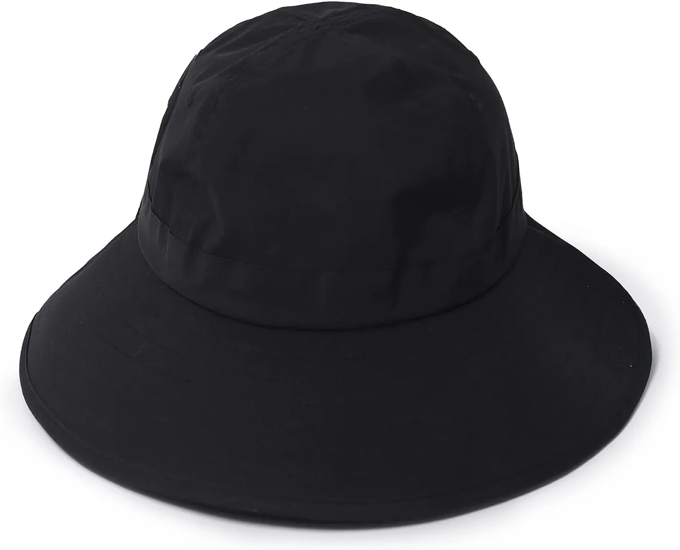 Womens Outdoor Ponytail Drawstring Bucket Hat with Full Back Opening