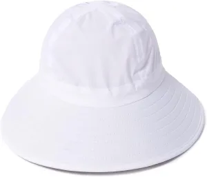 Womens Outdoor Ponytail Drawstring Bucket Hat with Full Back Opening