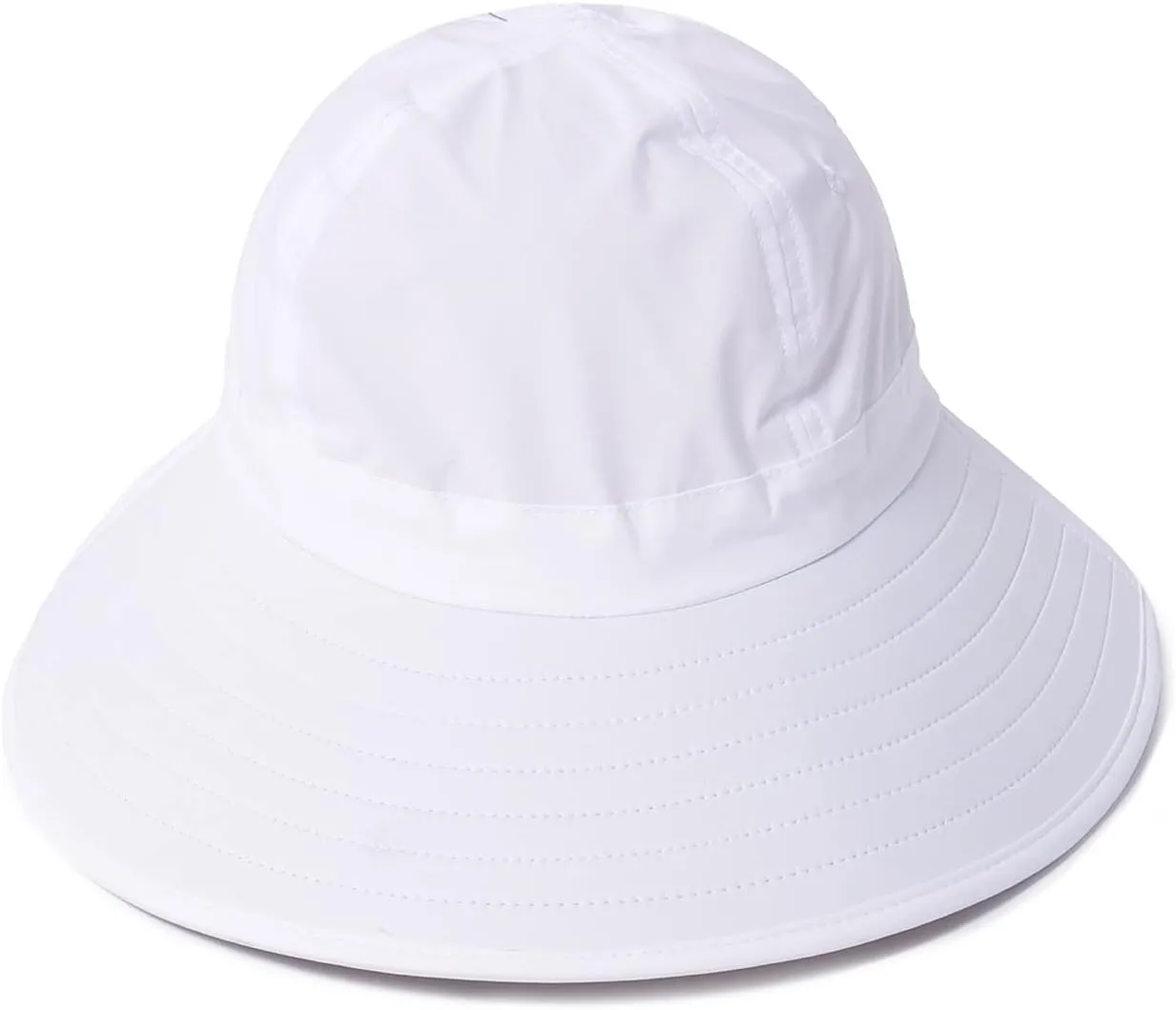 Womens Outdoor Ponytail Drawstring Bucket Hat with Full Back Opening