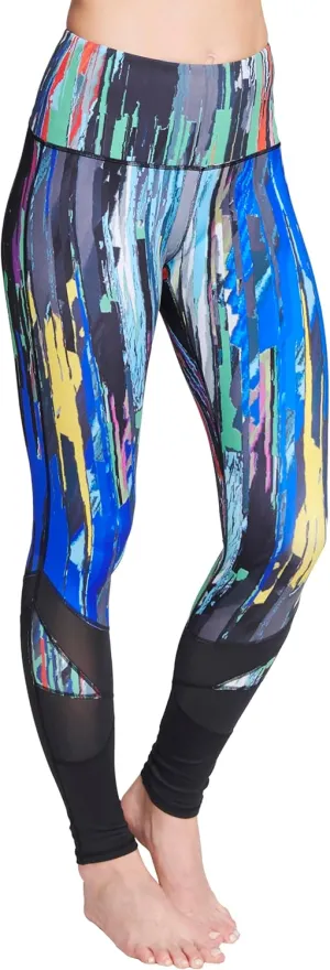 Womens Printed Leggings w/Pocket – High Waist, Tummy Control, Full Length - Perfect for Yoga & Workouts
