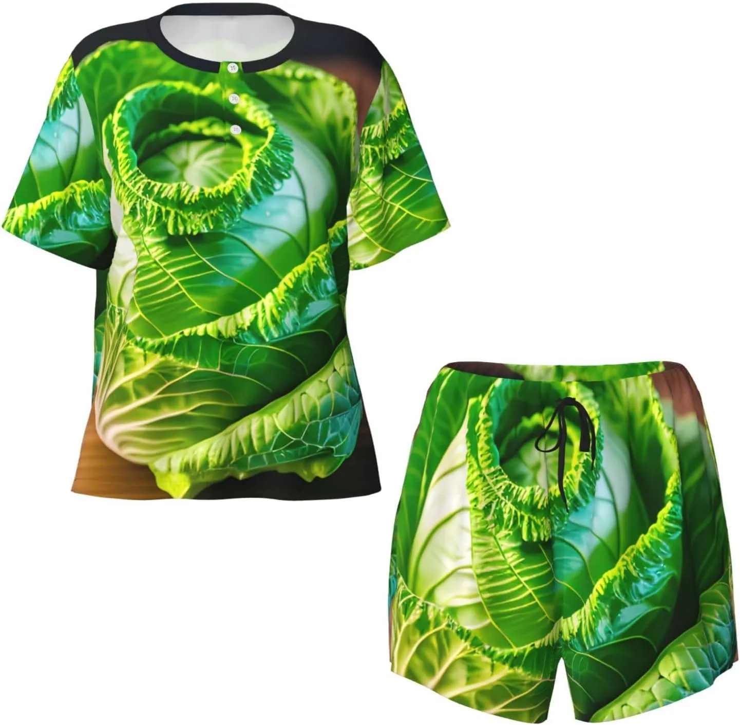 Women'S Short-Sleeved Pajama Ultra Comfortable, And Breathable Casual And Stylish Nightwear