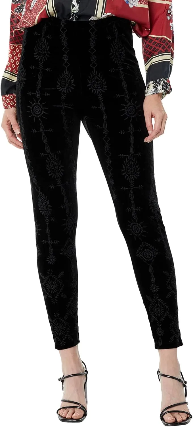 Women's Velvet Legging, Black, X-Large