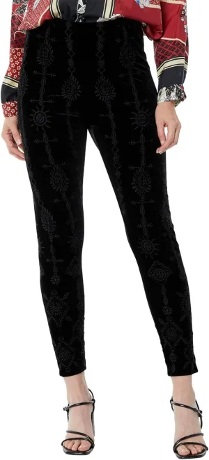 Women's Velvet Legging, Black, X-Large