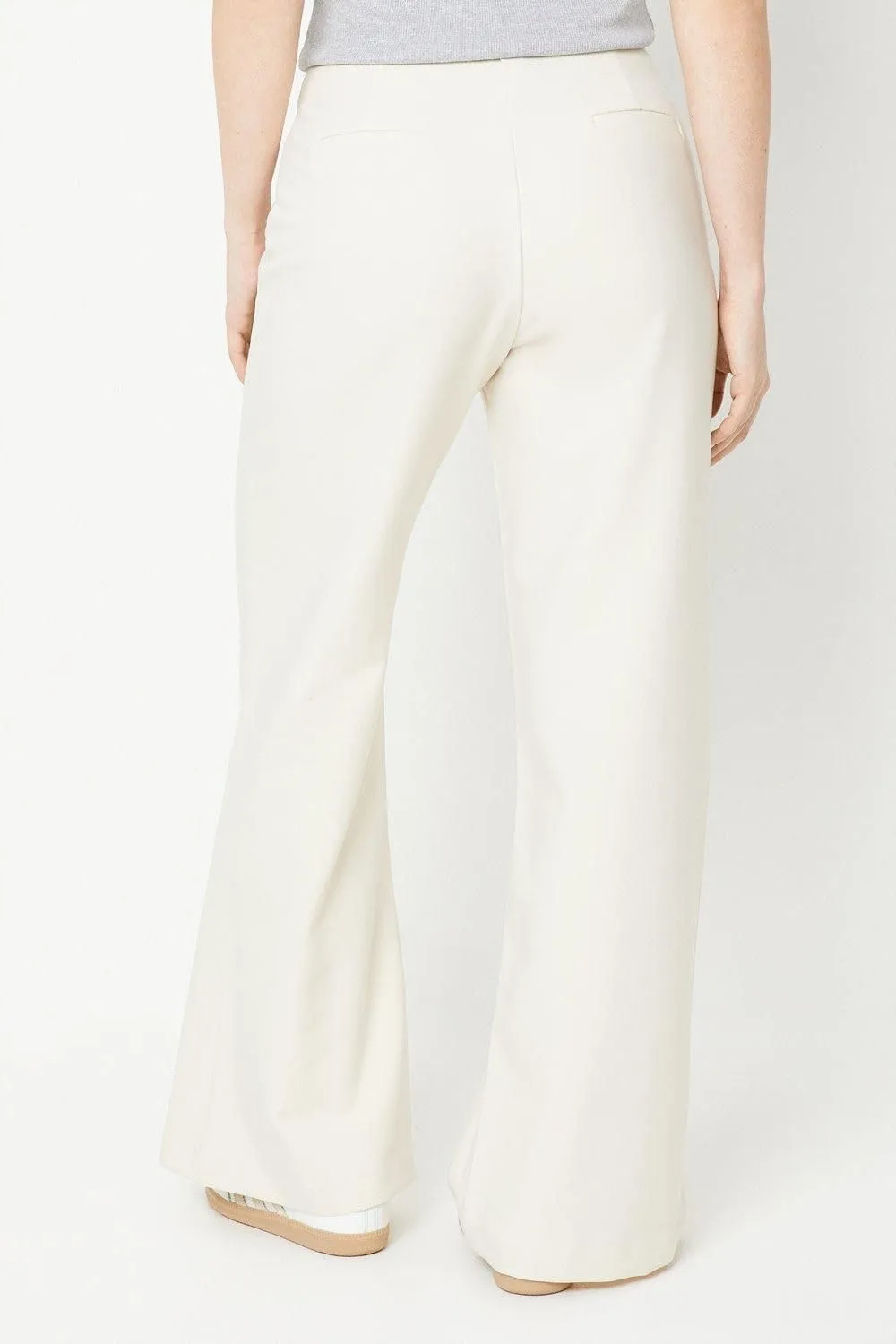 Womens/Ladies High Waist Wide Leg Pants