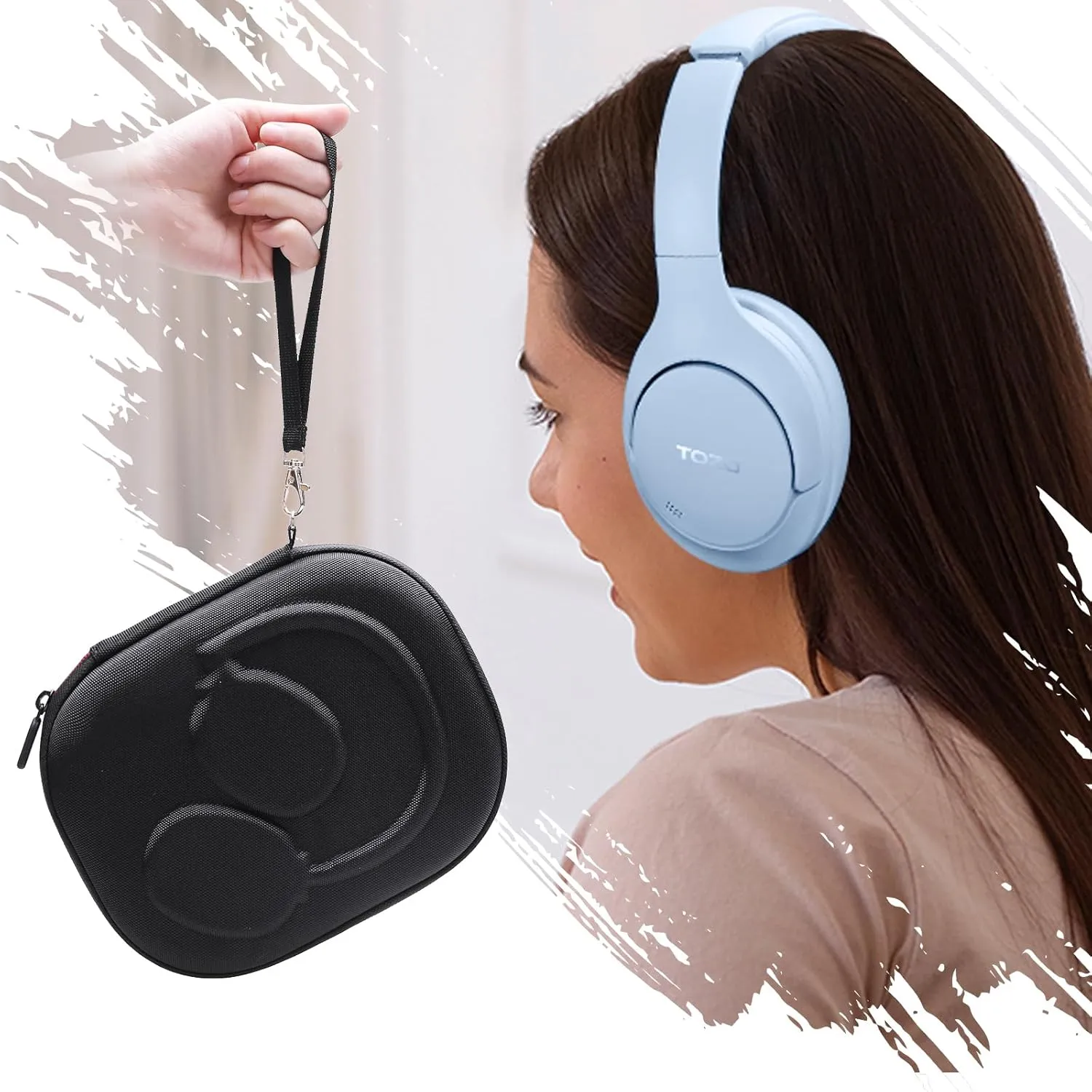 XANAD Hard Case for Bose QuietComfort, QC Ultra, QC 45, QC 35, QC45 SE, QC SE Wireless Noise Cancelling Headphones, Soundcore H30i On-Ear Headphones - Blue