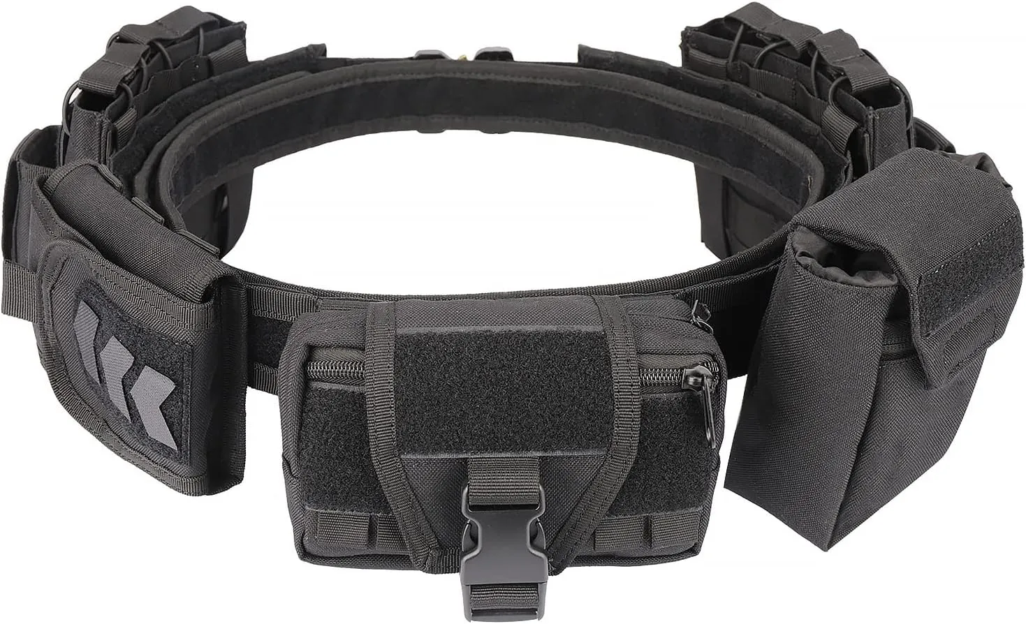YAKEDA Tactical Battle Belt Duty Belts Law Enforcement Police Utility Belt With Pouches 7 in 1