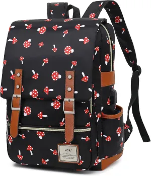 YGR Floral Laptop Backpack for Women, Female, School, Travel, Business, Outdoor Sports, Office, Work