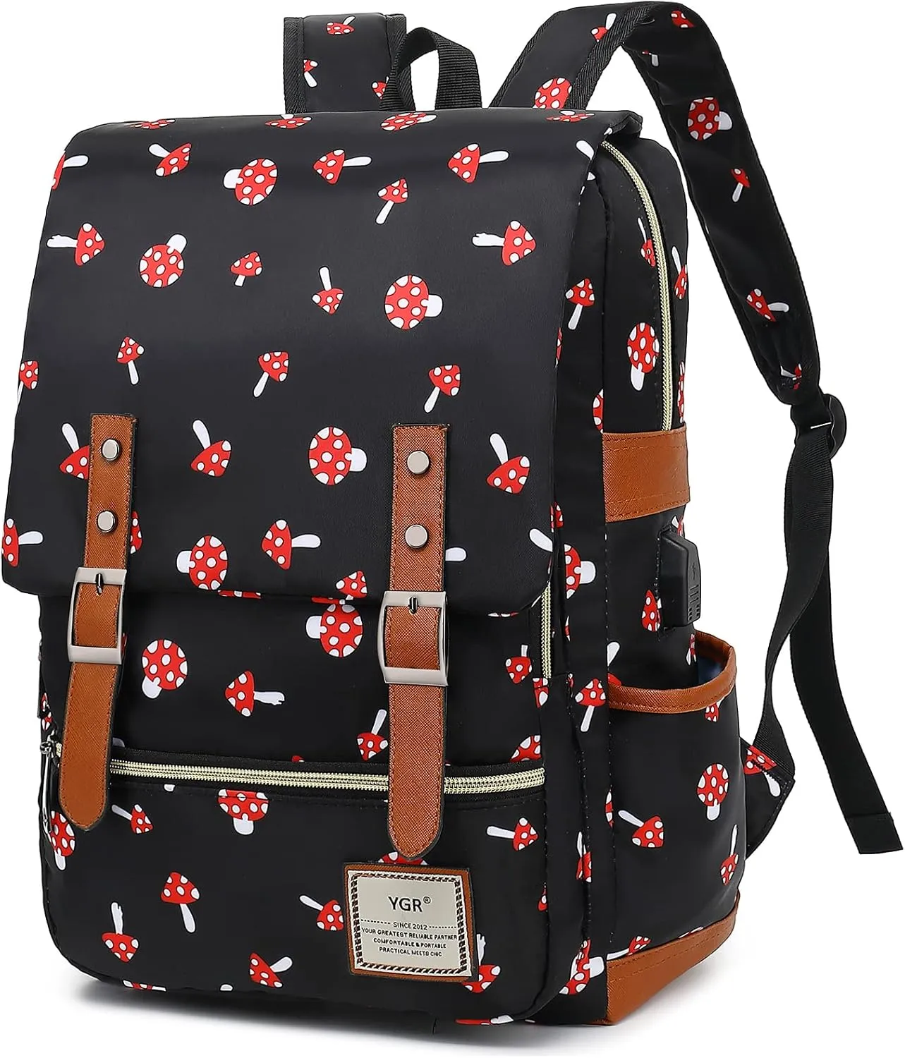 YGR Floral Laptop Backpack for Women, Female, School, Travel, Business, Outdoor Sports, Office, Work