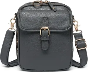 Zealburst Crossbody Bag Forcipower Leather Crossbody Purse Generic Shoulder Bags for Women Travel