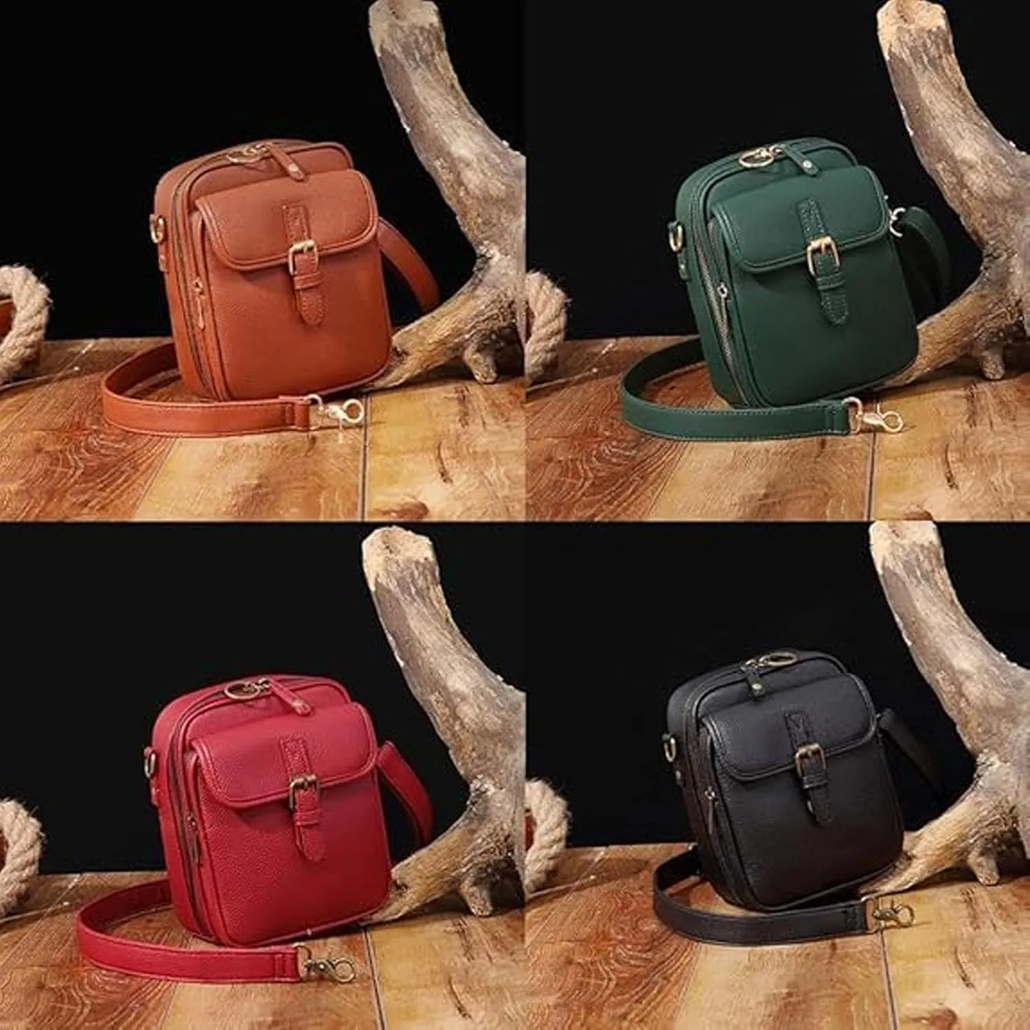 Zealburst Crossbody Bag Forcipower Leather Crossbody Purse Generic Shoulder Bags for Women Travel
