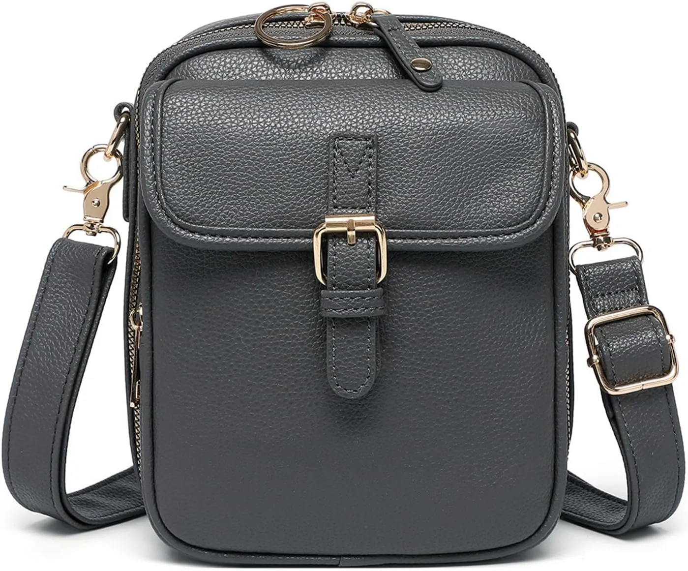 Zealburst Crossbody Bag Forcipower Leather Crossbody Purse Generic Shoulder Bags for Women Travel