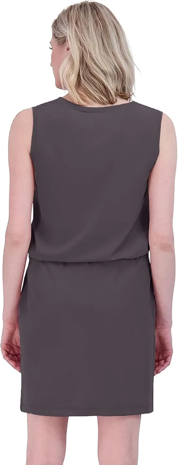 ZeroXposur Monaco Woven Stretch Activewear Dresses for Women, Sleeveless Dress for Women, Quick-Dry Golf Dress & Hiking Dress