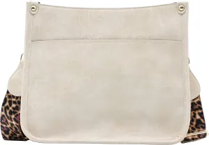 Zyyfly Vegan Leather Purse Medium Size Crossbody Bags for Women with Leopard Guitar Strap